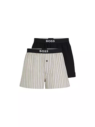 BOSS | Boxershorts Paquete de 2 open blue | beige